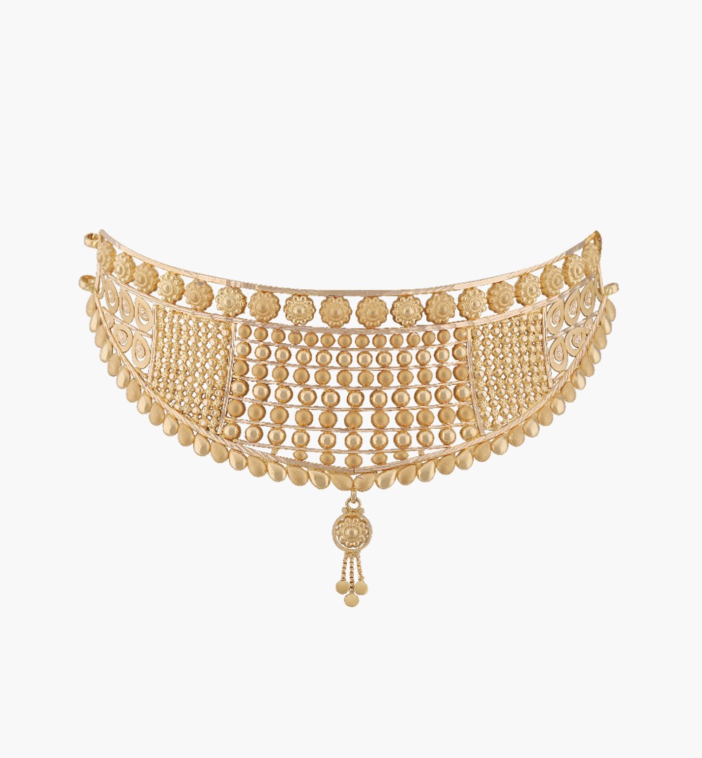 Sawansukha Gold Choker Necklace