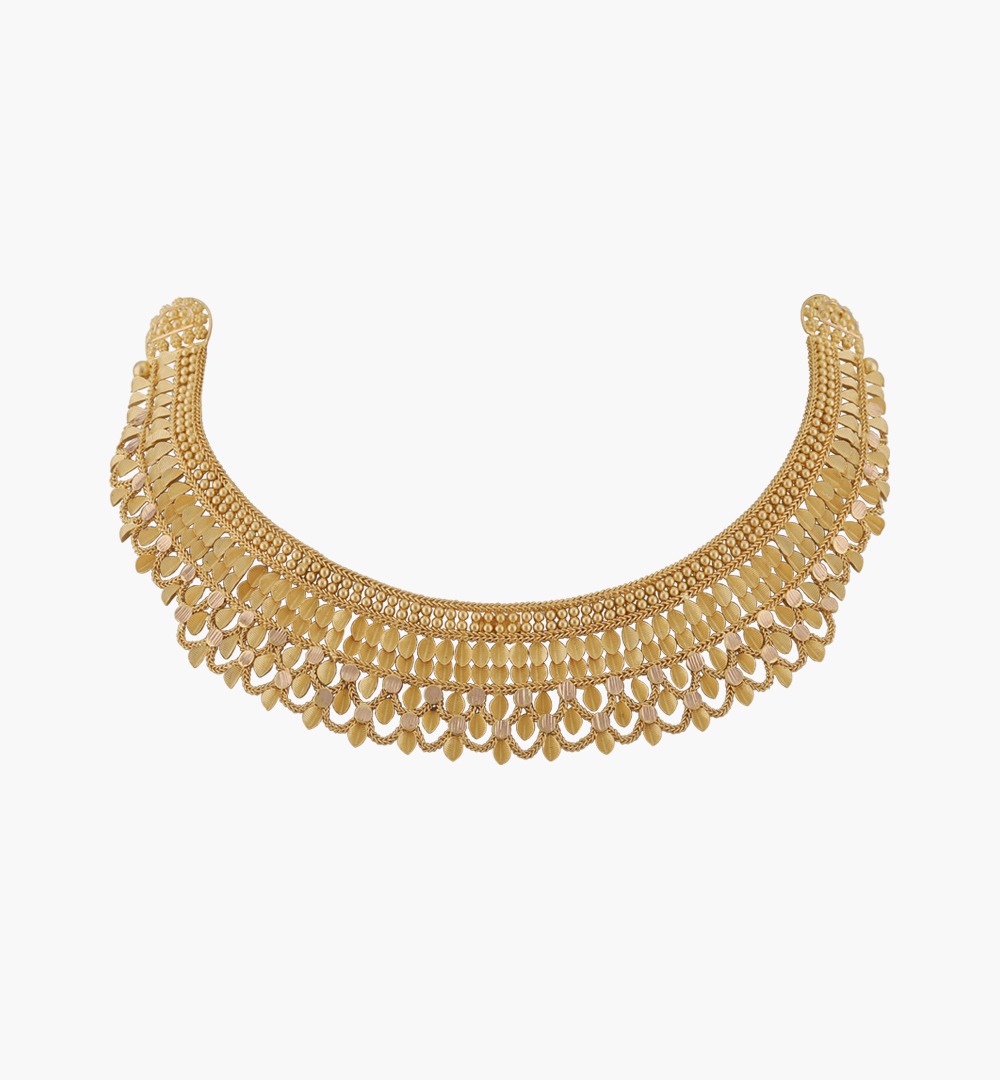 Sawansukha Gold Choker Necklace